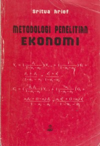 Metodologi penelitian ekonomi. STIE